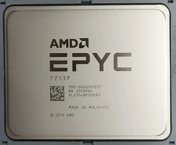 AMD EPYC 7713P CPU 64 Cores Prozessoren Up to 3.675GHz 225W SP3 PCIe 4.0 x128
