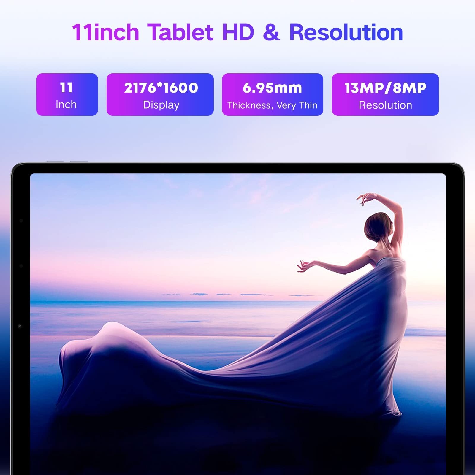 CHUWI 11in 2 in1 Android Tablet MT8183 Octa-Core 4+128G 13MP+8MP Dual Camera