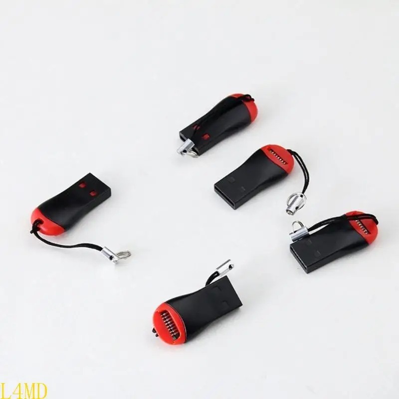 USB 2.0 TF SDHC Flash Memory Card Reader Portable Plug and Play Card Writer