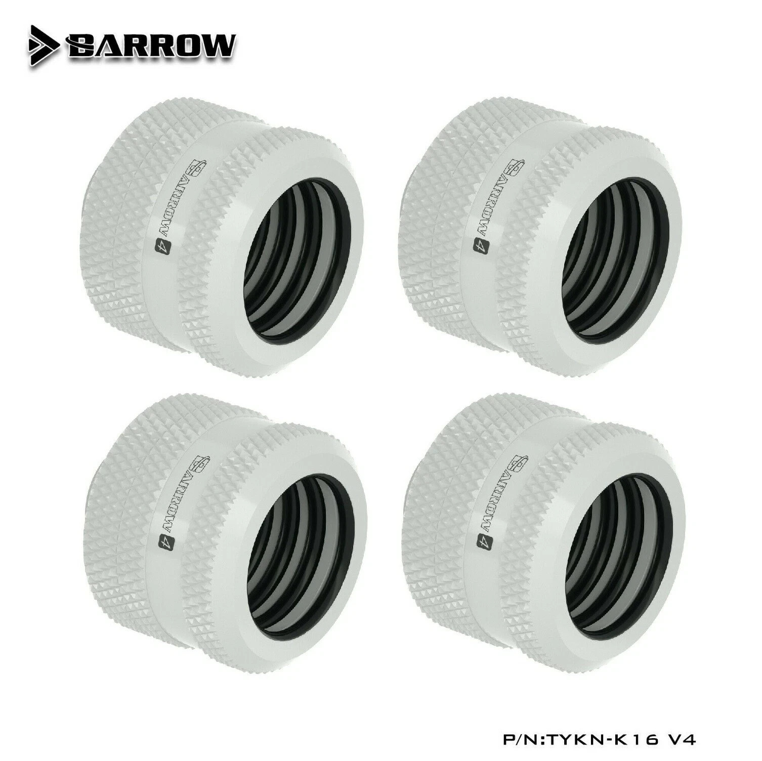 4 Pcs Barrow G1/4″ Compression Fitting For 16mm OD Rigid Tube TYKN-K16 V4 #1607