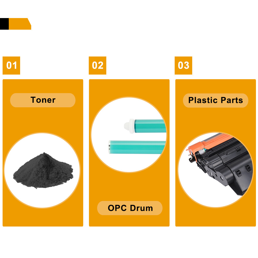 1PK Black CE255X Toner Cartridge for HP CE255X 55X LaserJet P3011 P3015d P3015dn