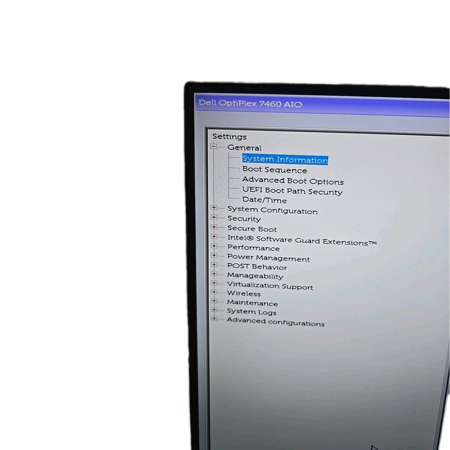 Dell OptiPlex 7460 All-In-One Intel i5-8500 16GB NO HD