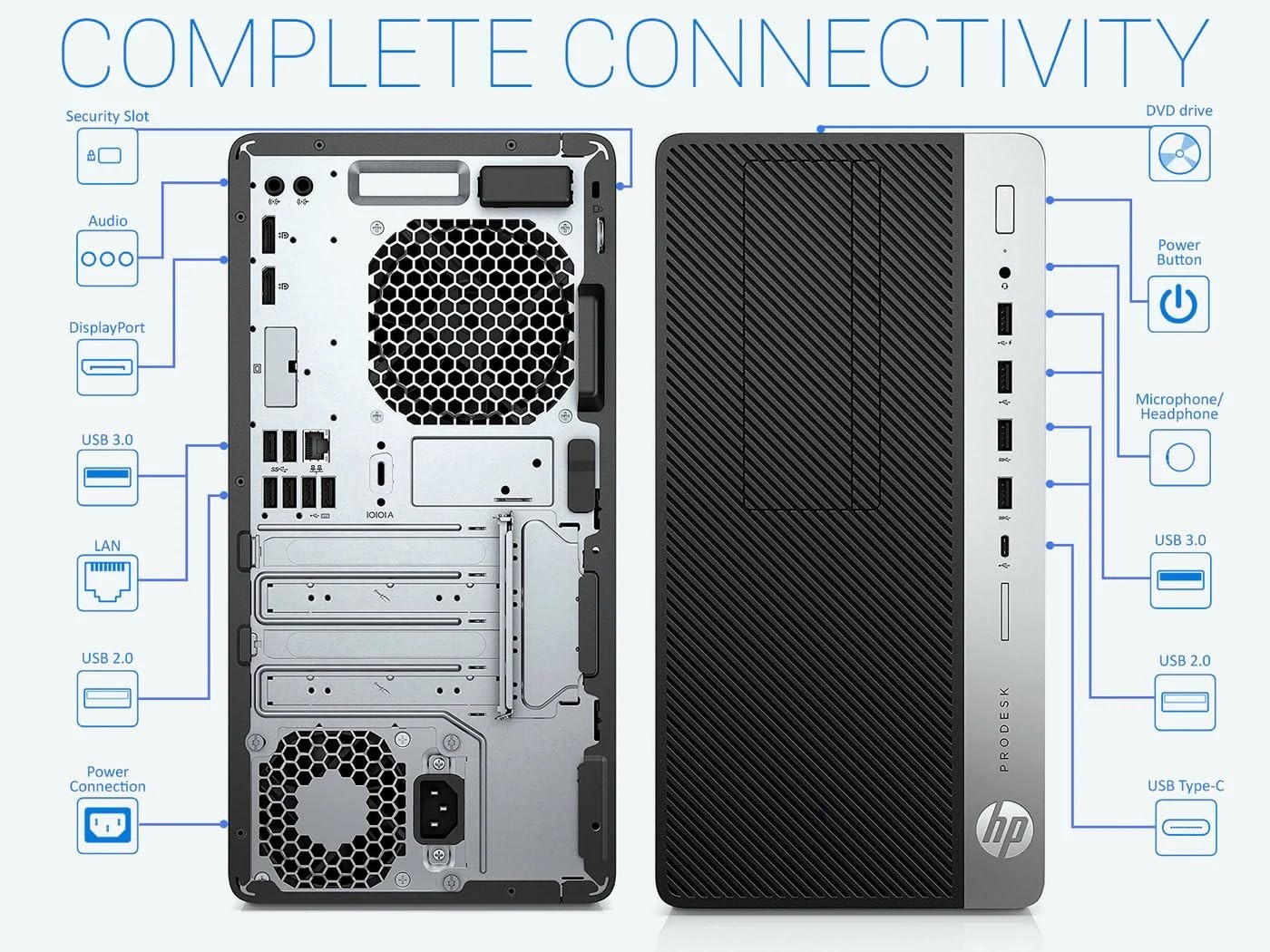 HP Windows 11 Pro Desktop i7 Computer SFF PC Up To 32GB RAM 4TB HDD/SSD WiFi DVD
