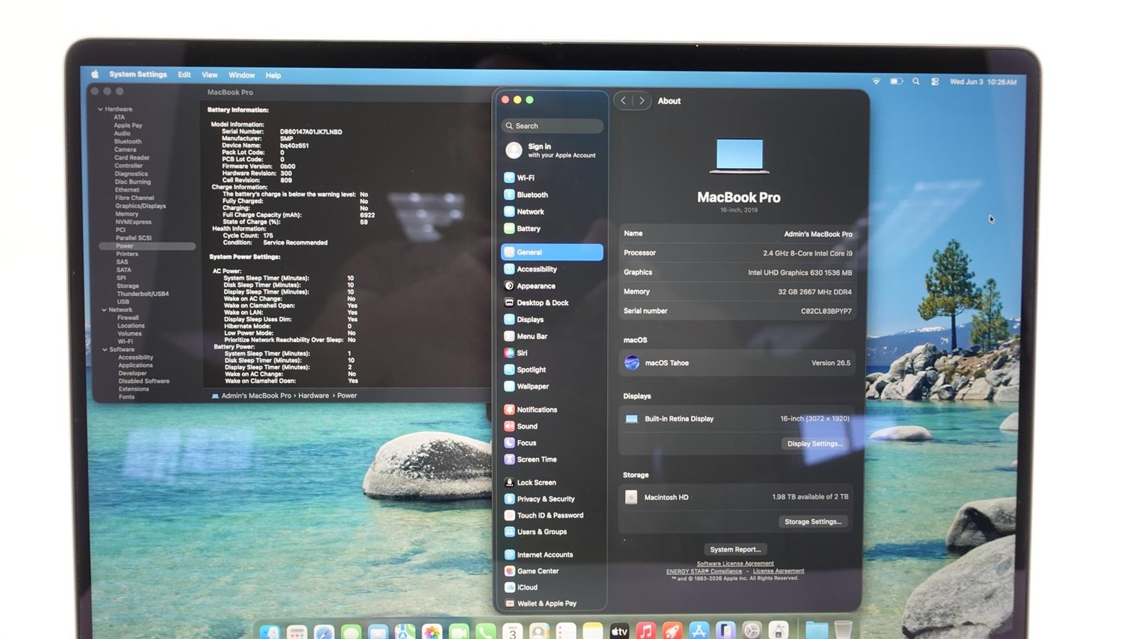 Apple MacBook Pro 2019 A2141 16″ Retina Core i9-9980HK 32GB 2TB SSD Laptop