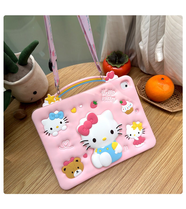 Kitty Kid Stand Case Cover For iPad 11th A16 10th 10.9″9 8 mini 7 6 5 Air Pro 11