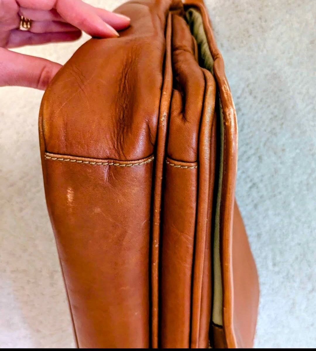 Leather Messenger Bag