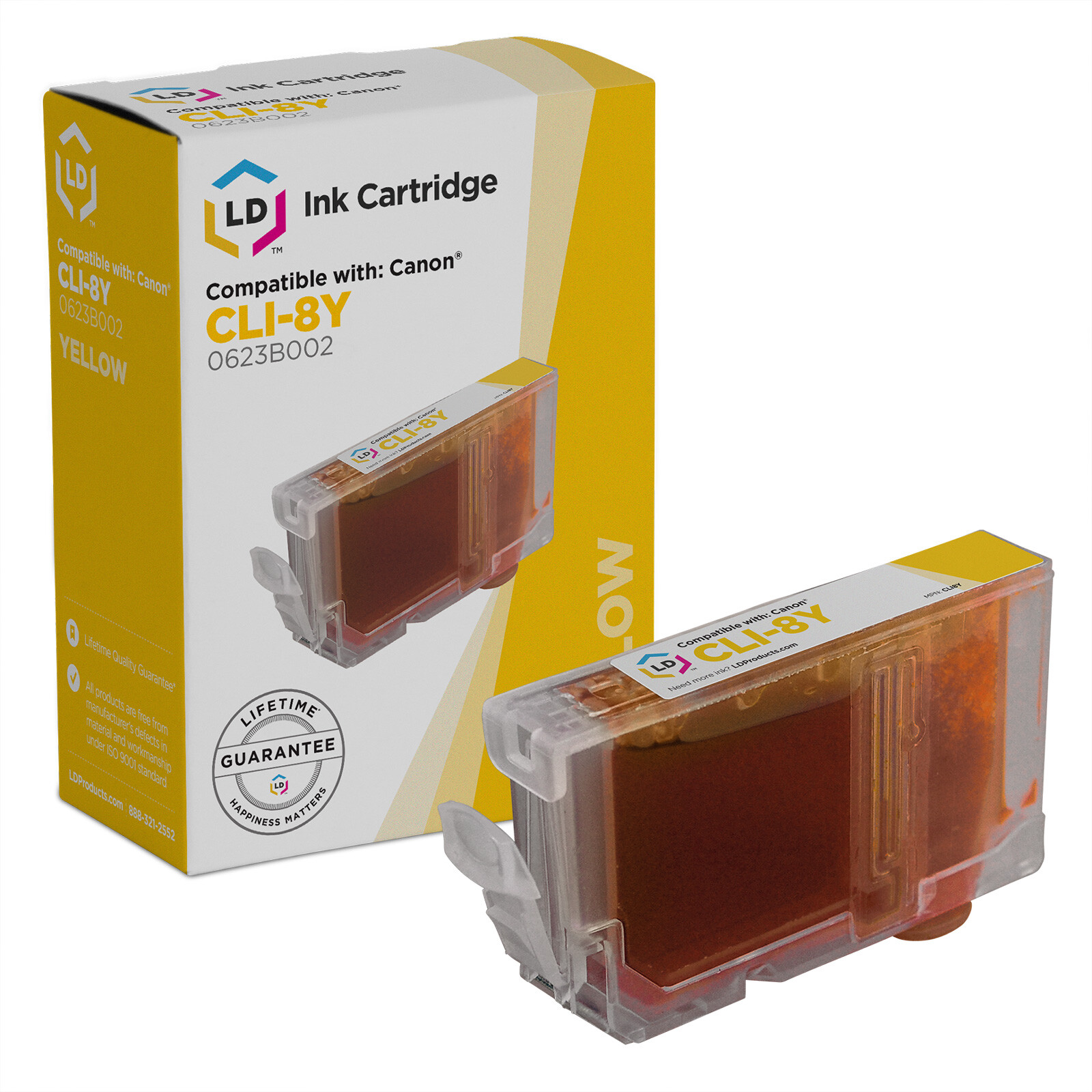LD 0623B002 CLI8Y CLI8 Yellow Ink Cartridge for Canon PIXMA iP4200 iP5200 iP6600