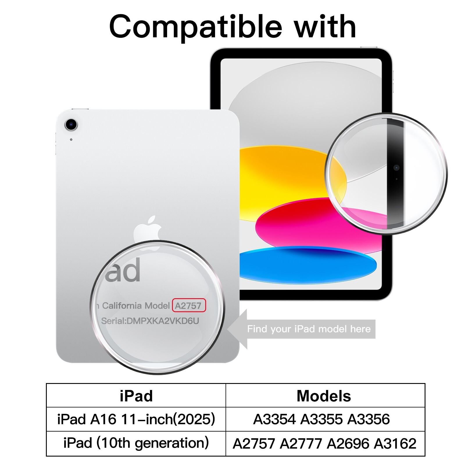 JETech One Touch Install Screen Protector for iPad 10 (10.9-Inch, 2022 Model)
