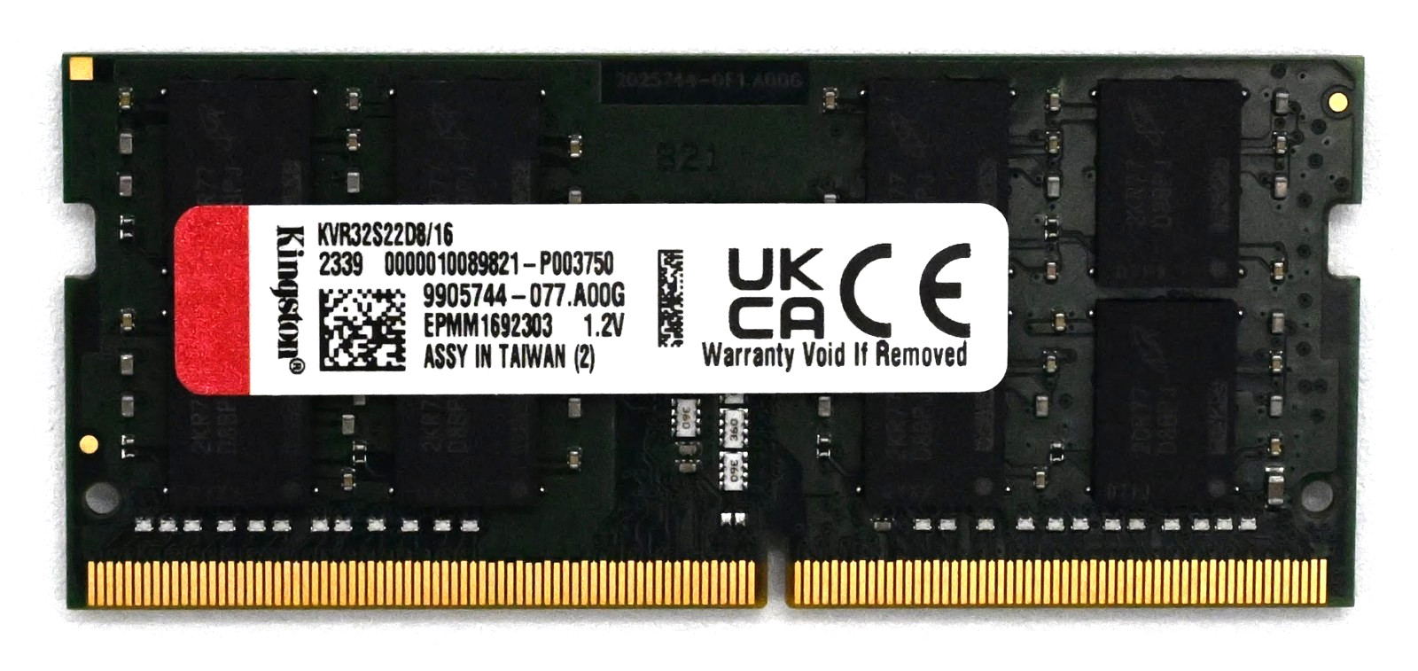 Kingston 16GB DDR4 3200MHz PC4-25600 2Rx8 SODIMM Laptop Memory RAM KVR32S22D8/16