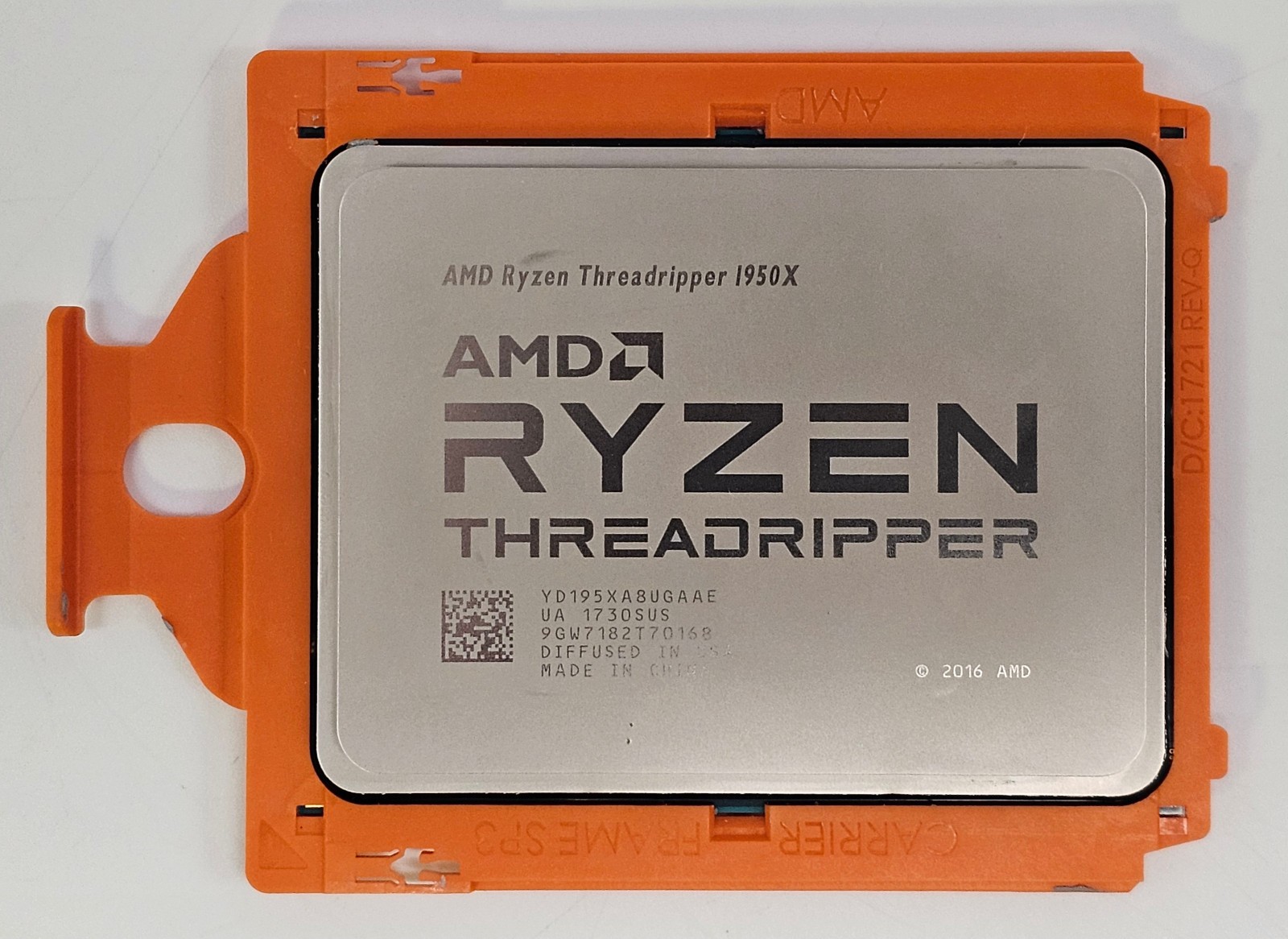 AMD Ryzen Threadripper 1950x 3.40ghz 16 cores 32 threads tr4 CPU processor