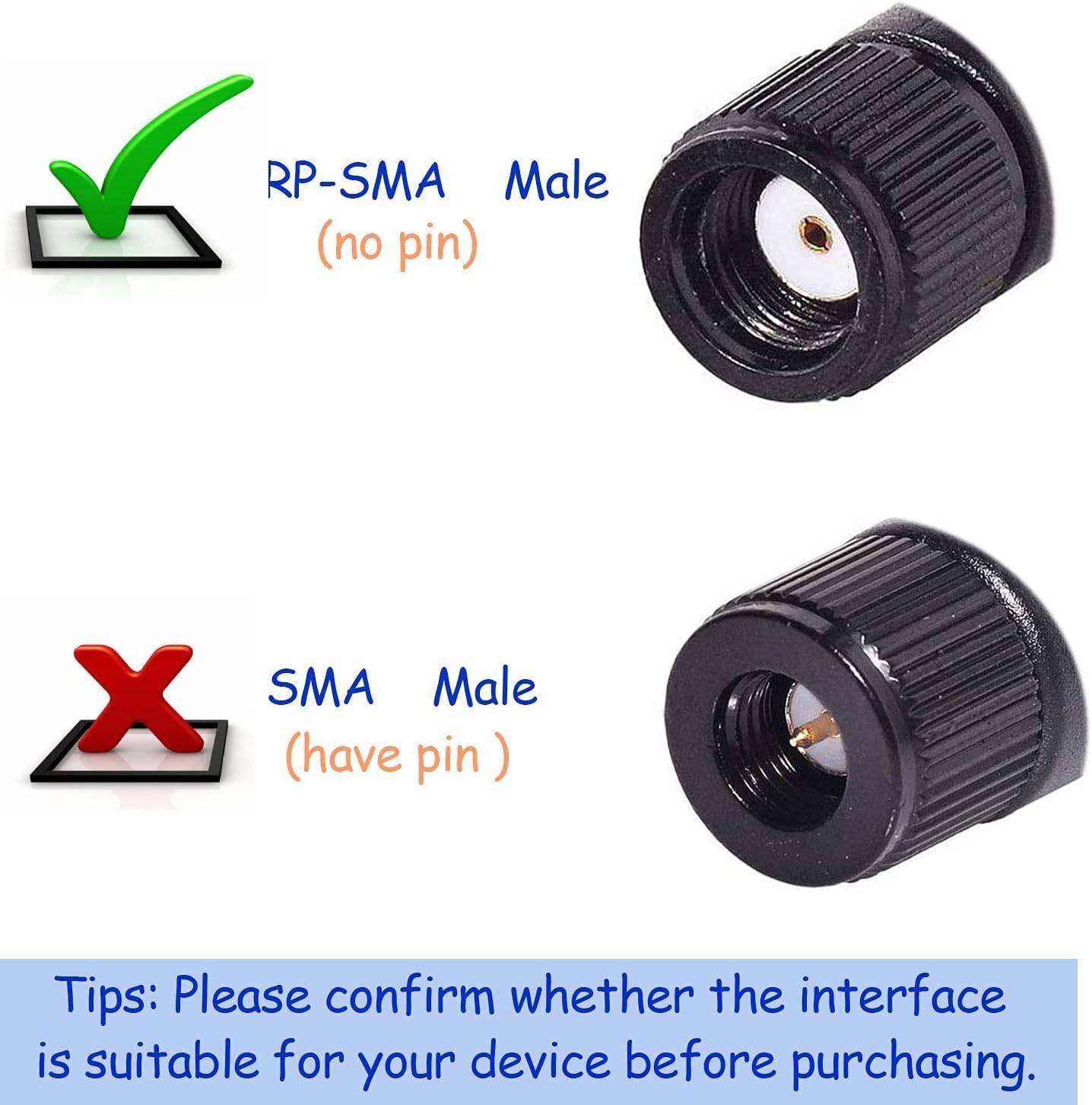 Upgrade Your Signal: 3dBi Omni-Directional RP-SMA Male WiFi Antenna 2-Pack