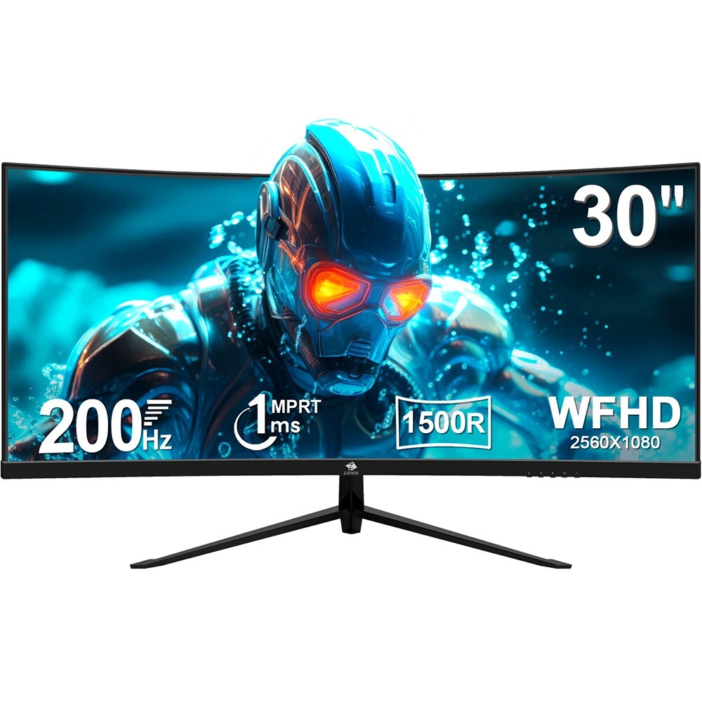 Z-EDGE 30″ Ultra-Wide Full HD 21:9 2560×1080 200Hz 1ms Curved Gaming Monitor
