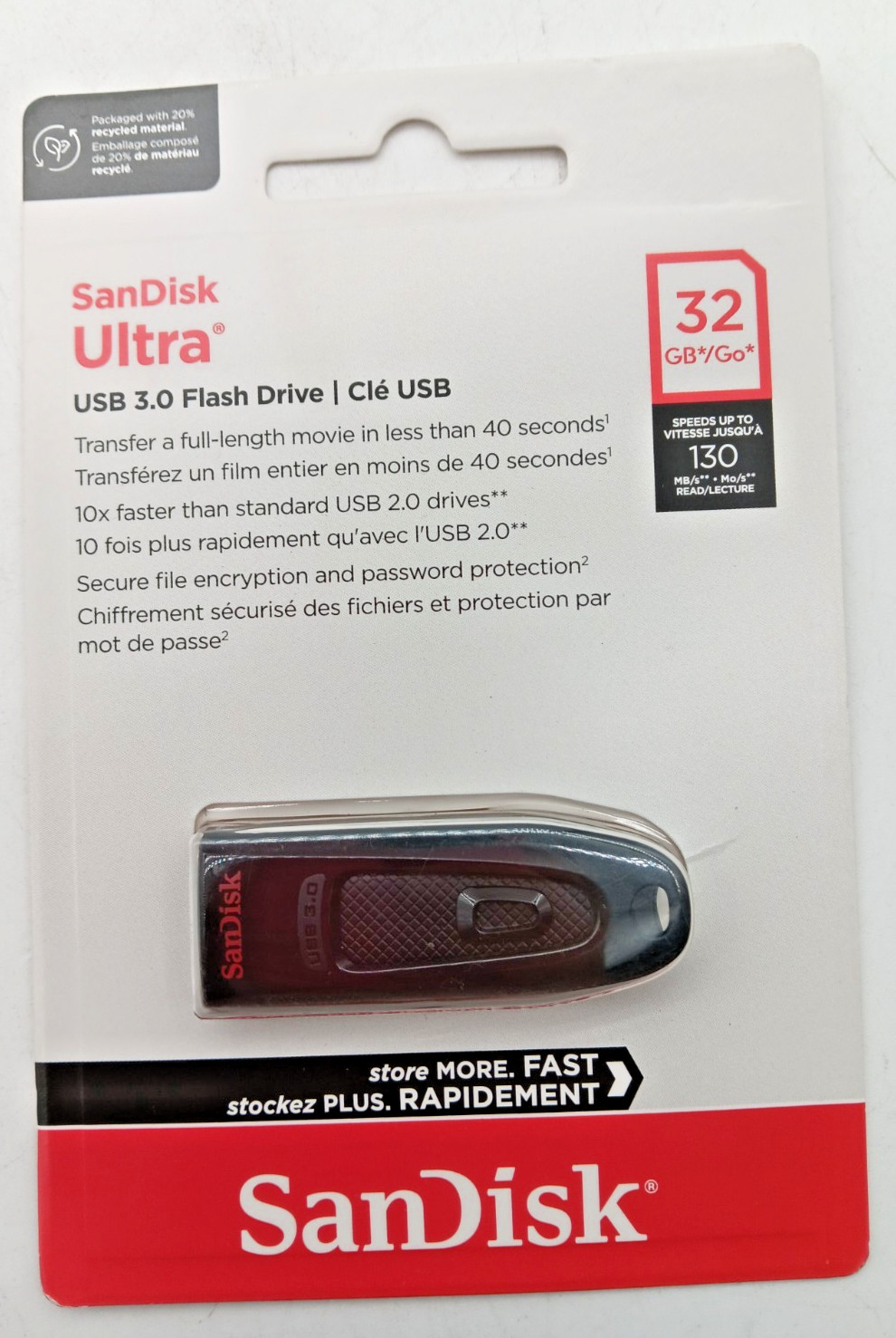 SanDisk | SDCZ48-032G-U46 | 32GB | USB 3.0 Flash Drive | Black
