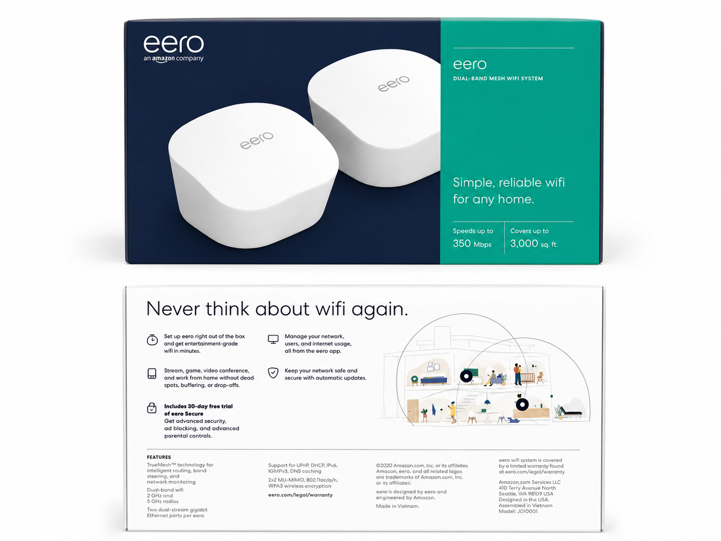 eero dual-band mesh wifi system
