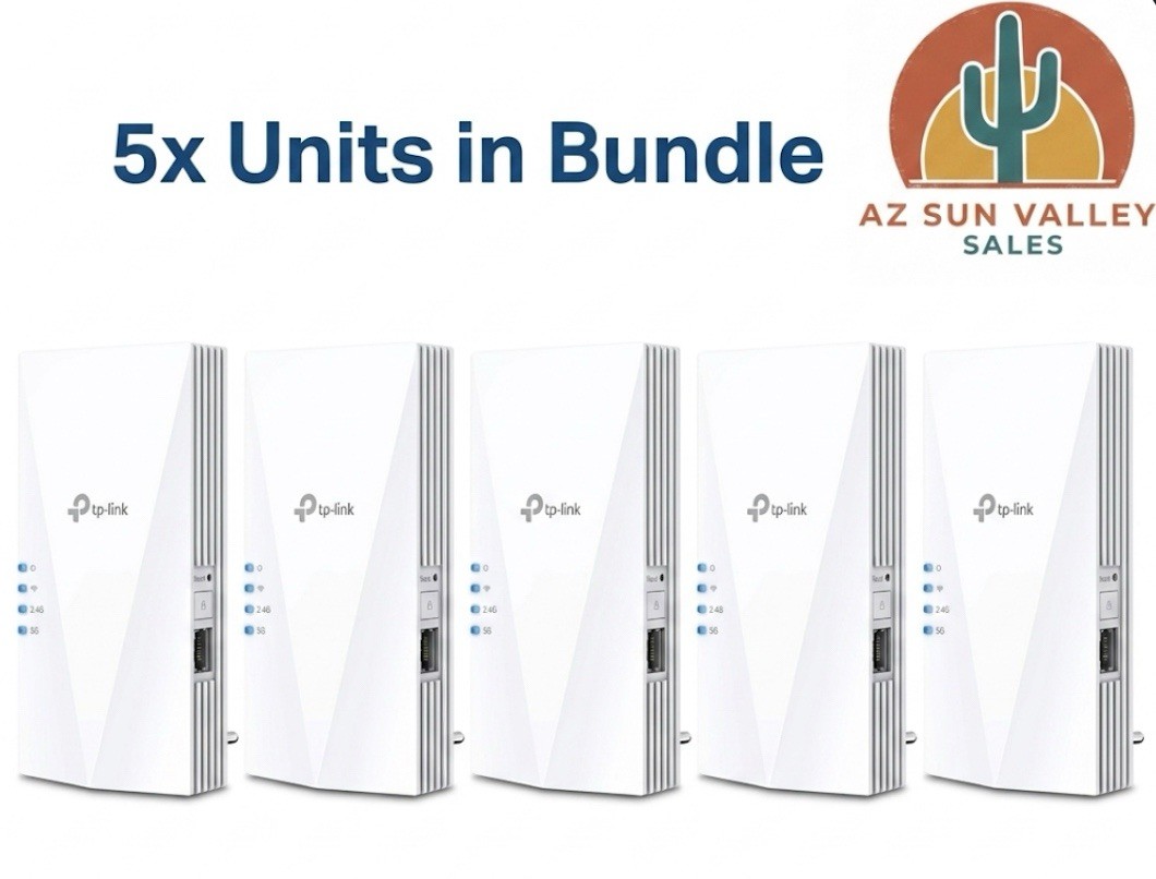 5x Bundle TP-Link WiFi 6 Range Extender AX1500 Dual Band Speed Booster RE500X
