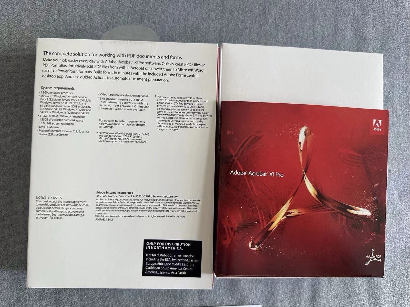 Adobe Acrobat XI Pro Full Version (For 2 PC) Permanent Version for Windows DVD