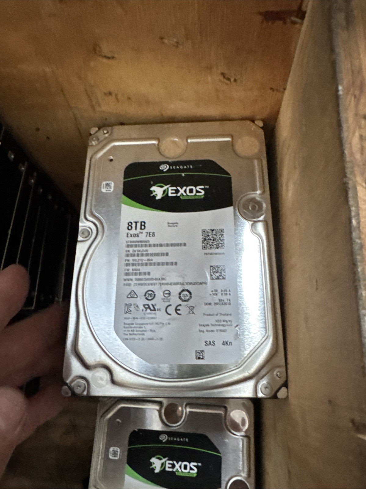 Seagate Exos Enterprise 7E8 8TB Internal 3.5 Inch Hard Drive SAS 100% Health HDD