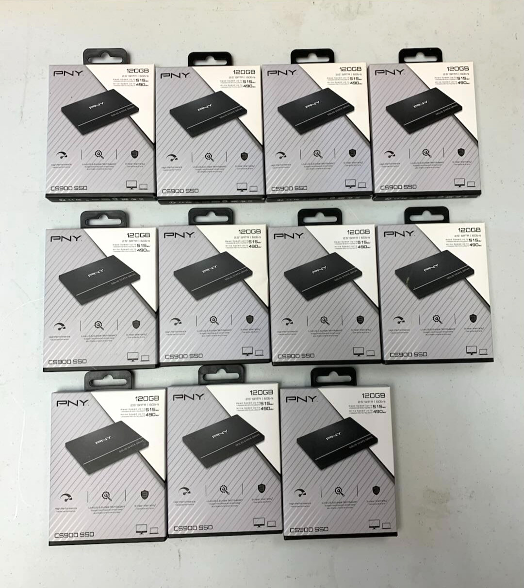 Lot of 11 PNY CS900 120GB 2.5″ SATA III Internal SSD SSD7CS900-120-RB NEW