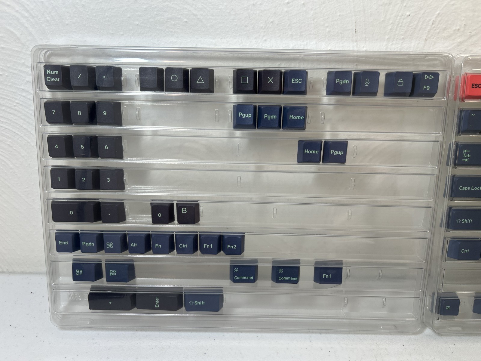 Keychron Keycap Set T7 Model OEM Hacker Keyboard 133 Keys Mint Green & Black