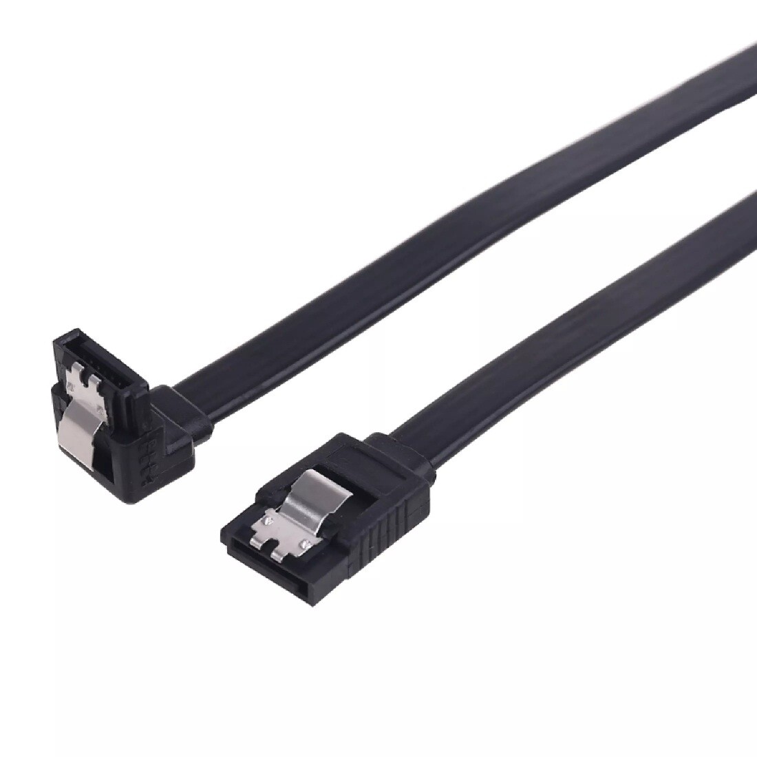 SATA 3 III 6Gbps Data Cable 19″ 50cm Black Gigabyte 12CF1-2SAT1B 2-Pack Bulk Lot