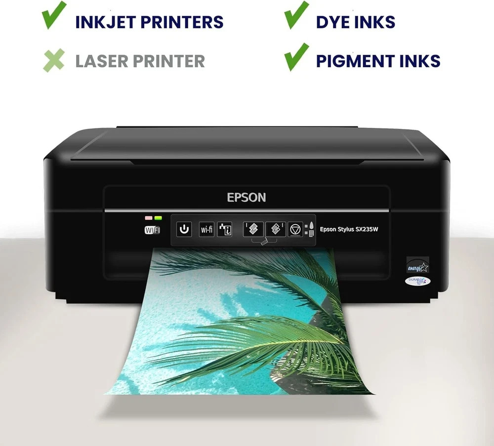 Matte Photo Paper 4×6, 200 GSM/54LB Inkjet Photo Paper for Printer 100 Sheets…