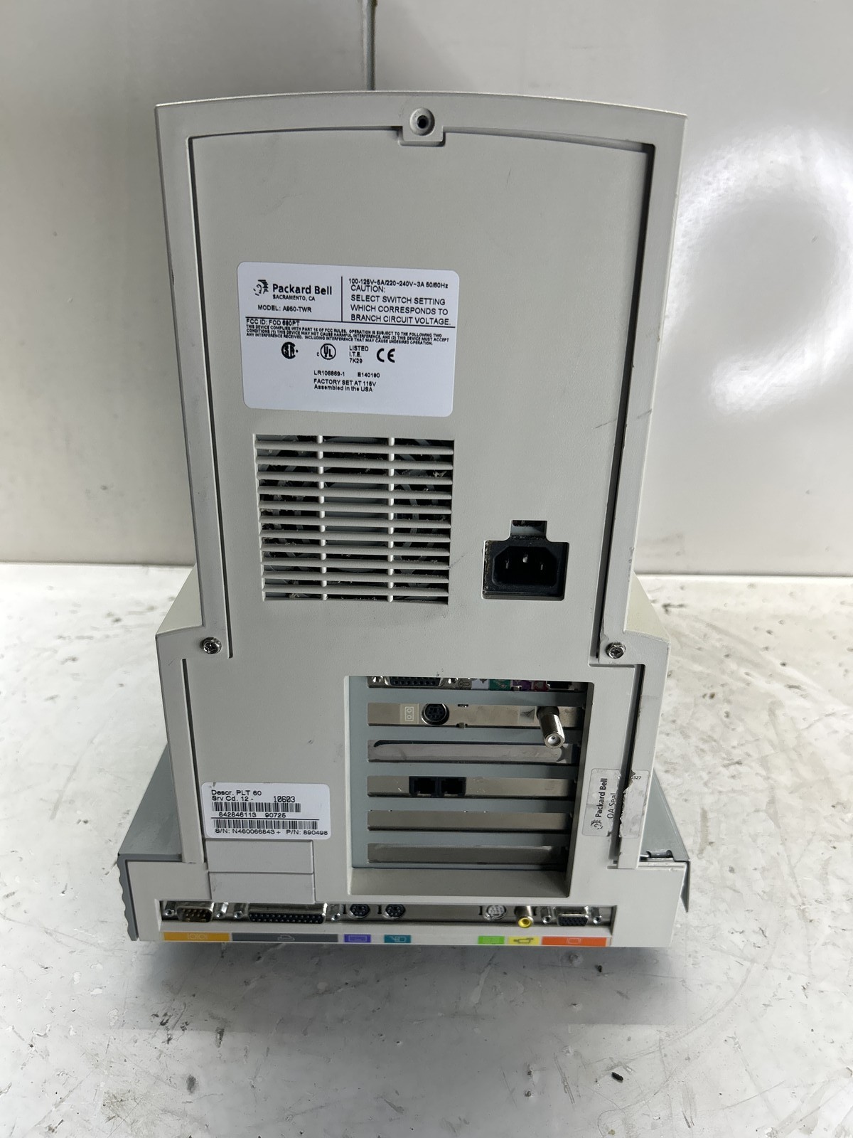 Packard Bell Platinum 60 Intel Pentium 166MHz 48MB NO HDD