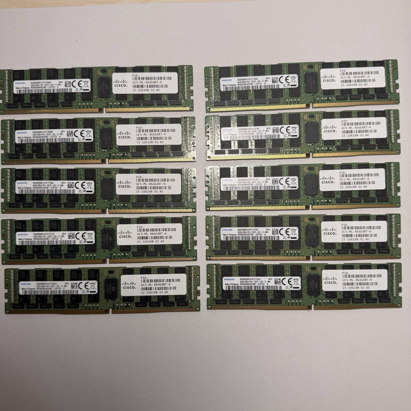 Samsung 64GB PC4-2933Y-L 4DRx4 DDR4 ECC LRDIMM Server Memory M386A8K40CM2-CVFCO