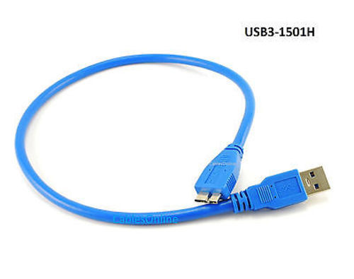 1.5ft USB 3.0 Super Speed Type-A to Micro-B Cable, CablesOnline USB3-1501H