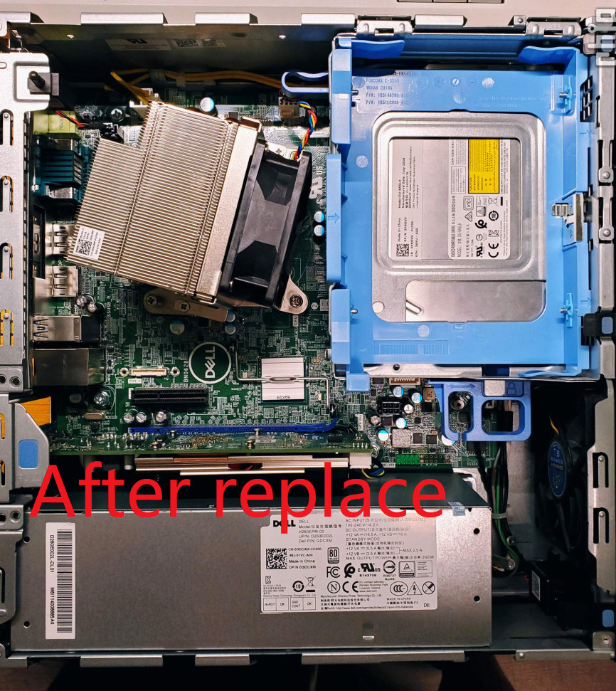 NEW DELL 80w CPU Heatsink + Fan F2CY7 For Optiplex 7040 7050 3440 3430 3431