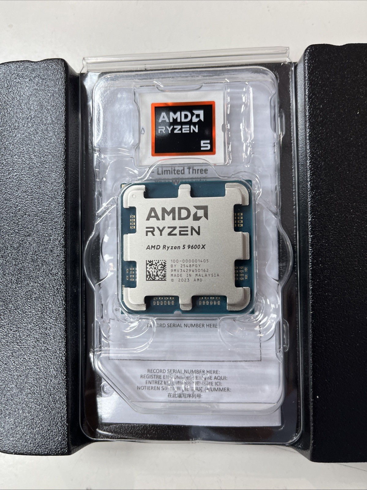 AMD Ryzen 5 9600X – Granite Ridge (Zen 5) 6-Core 3.9 GHz – AM5 CPU Processor