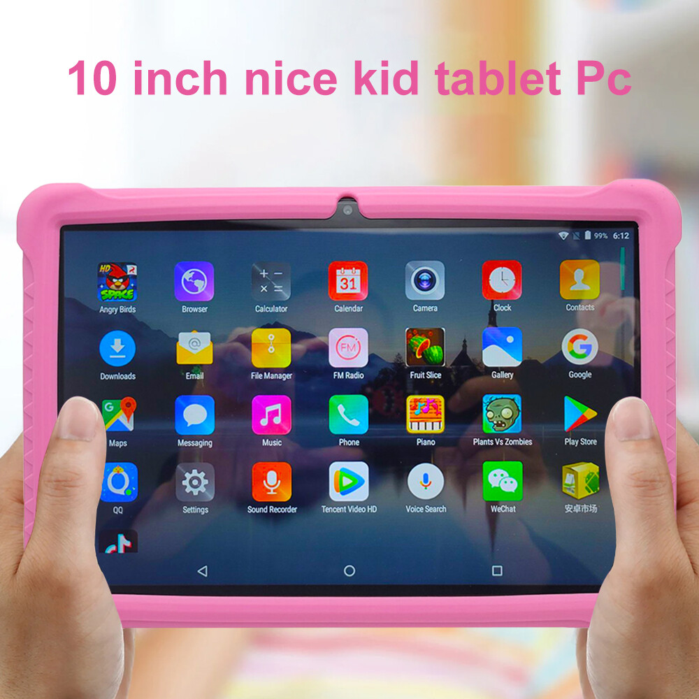 Kids Tablet 10 inch Android 12 Tablet for Kids 4+64GB Bluetooth WiFi Dual Camera