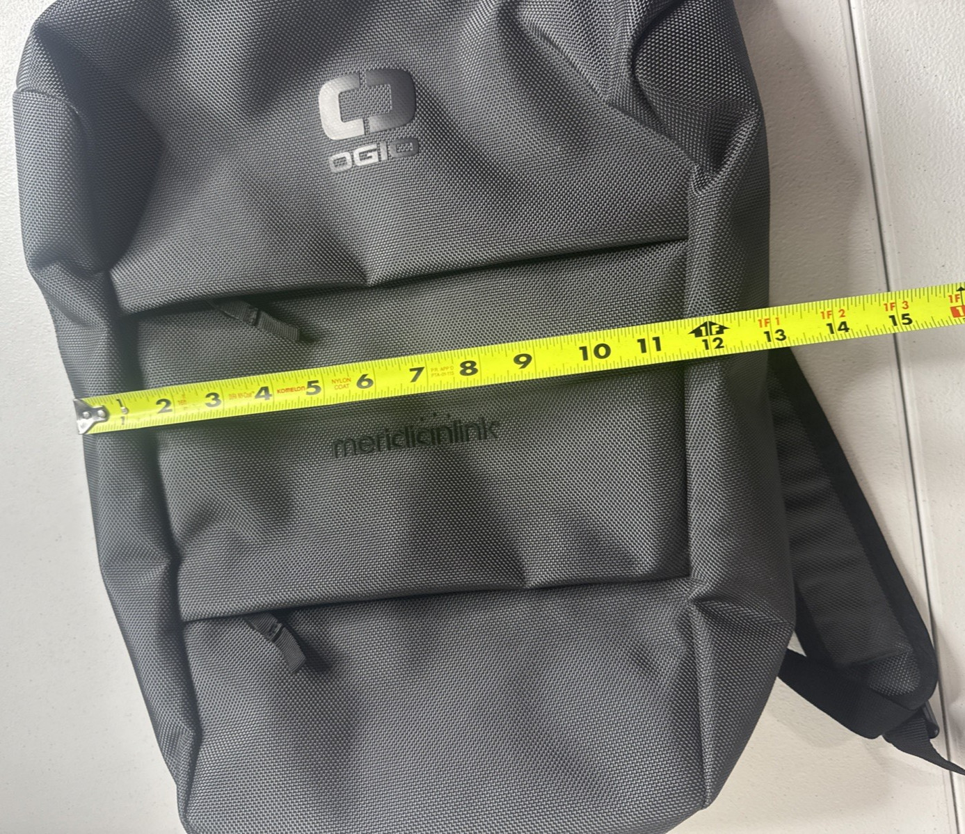OGIO Sprint Pack Black Gray Backpack Adjustable Meridianlink Logo Laptop NWT