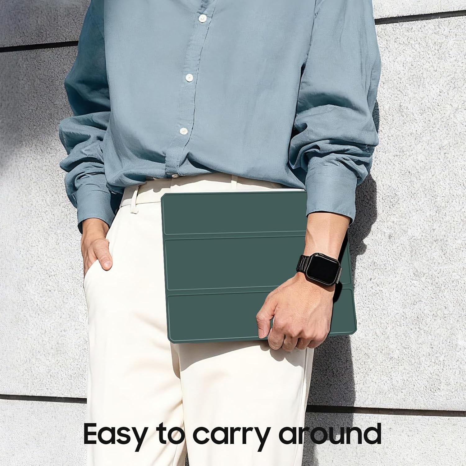 For iPad Air 5th Generation 10.9″ 2022 Slim Case Folio Stand Shockproof Cover