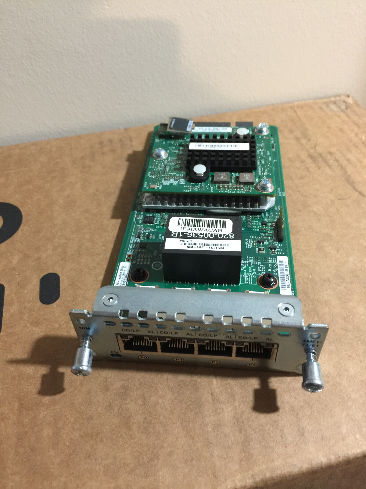CISCO NIM-4MFT-T1/E1 4 Port T1/E1 Multiflex Trunk Voice/WAN Card with PVDM4-128