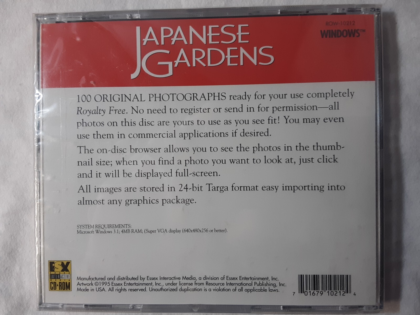 retro 1994 CD-Rom – Japanese Gardens royalty free images – use as you see fit