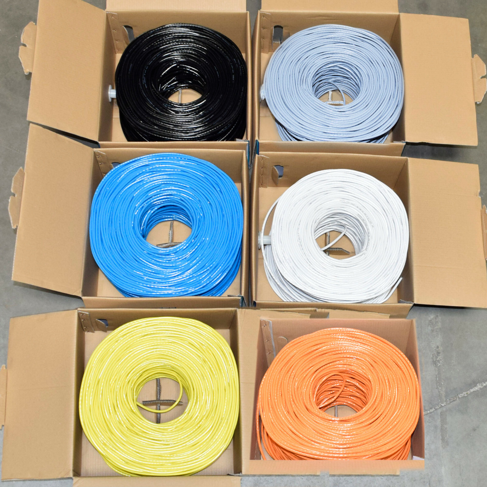 Cat5e Cat6 CCA UTP Ethernet Network LAN Cable Bulk Color 1000FT