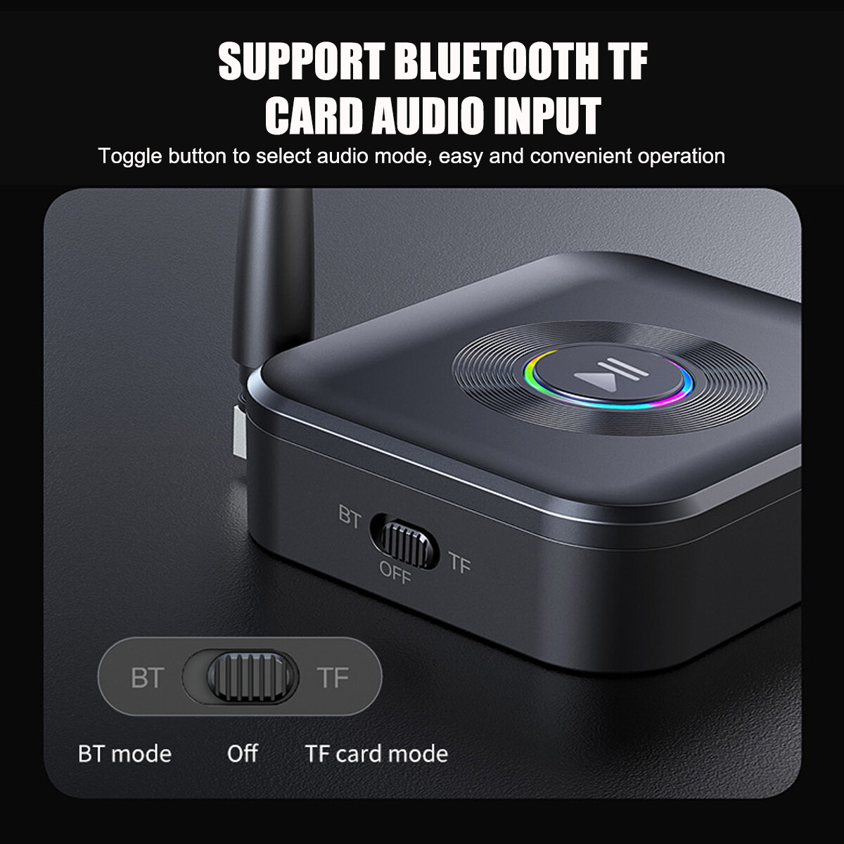 Bluetooth 5.1 Receiver Wireless 3.5mm Jack AUX to 2 RCA Audio Stereo Adapter US