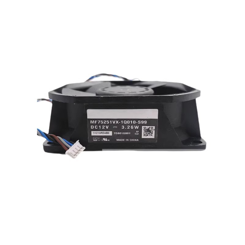 1PC New 4-Wire DC12V 3.26W 75*75*25mm For Projector Cooling Fan