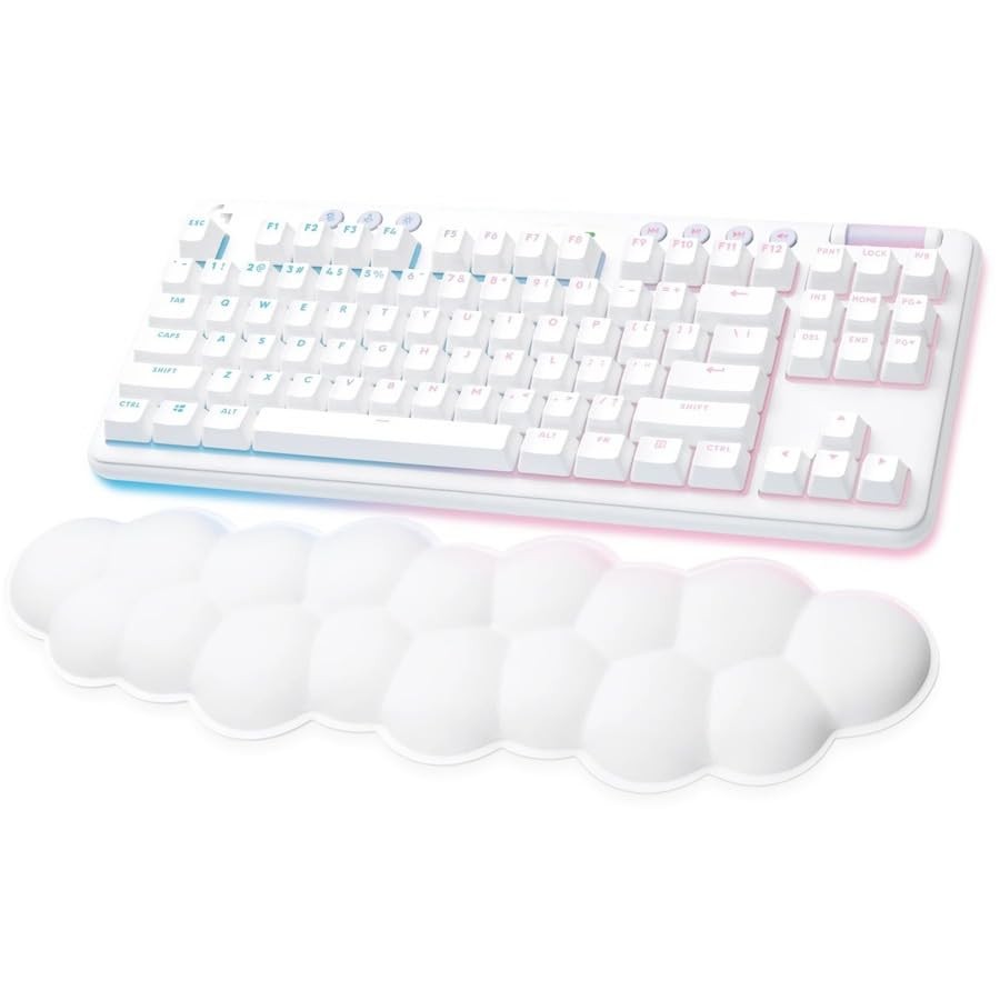 Logitech G715 TKL Wireless Mechanical Tactile Gaming Keyboard PC/Mac White Mist
