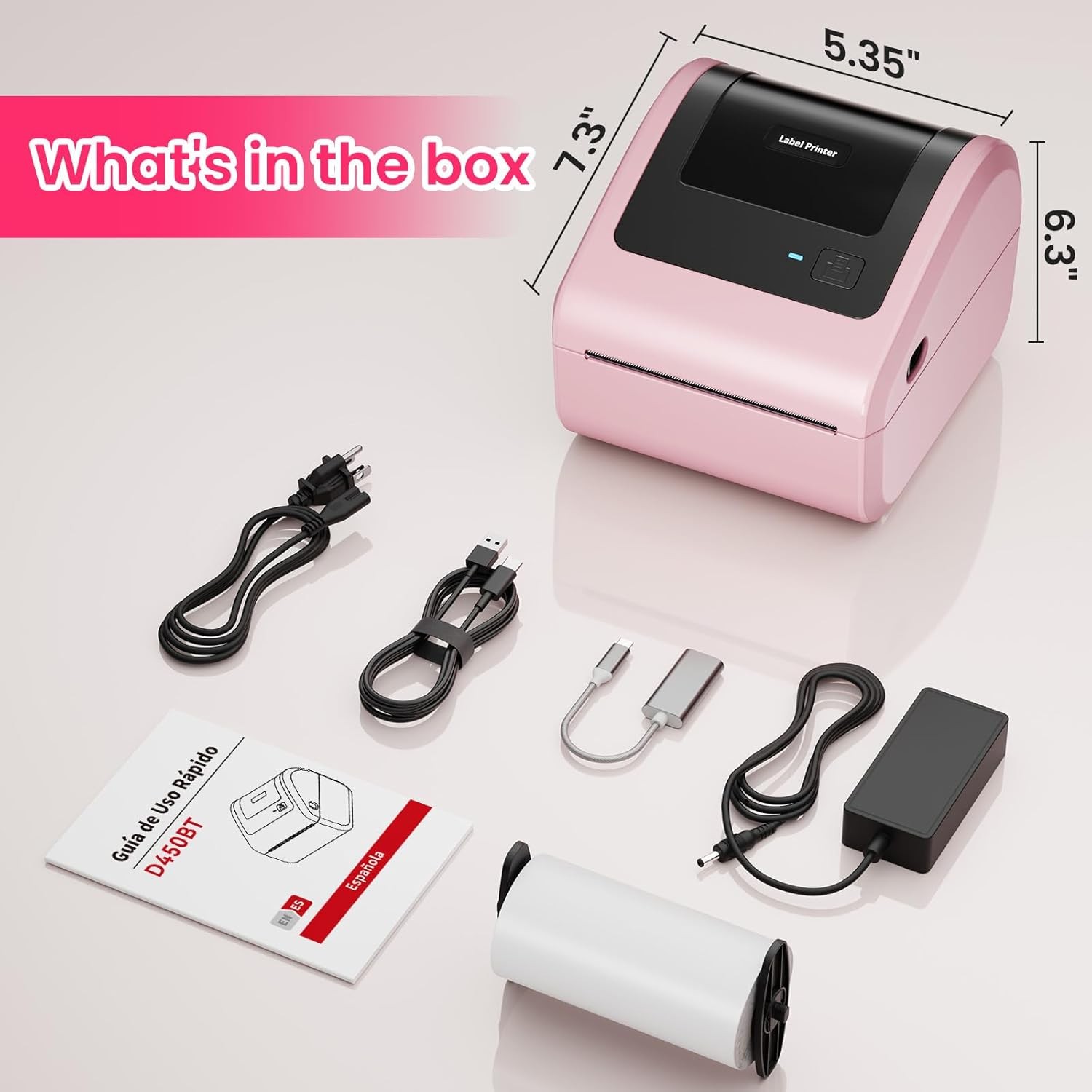 Bluetooth Label Printer Thermal 4×6 Printer for Shipping Label Package FedEx lot