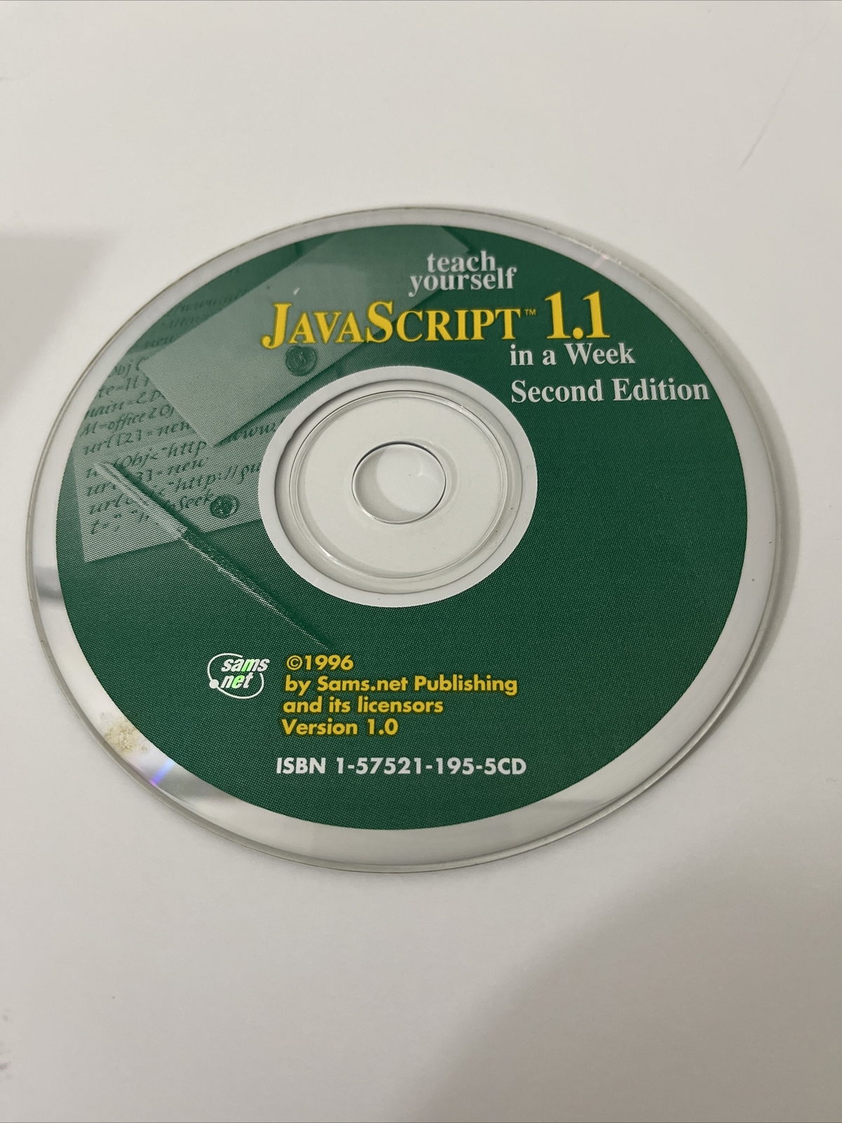 Teach Yourself Javascript 1.1 in a Week 2nd Edition Compact Disc Arman Danesh