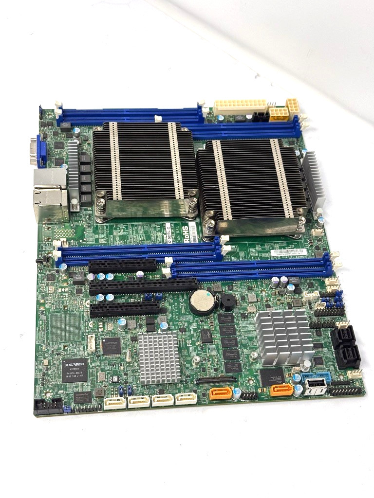 Supermicro X10DRL-C Dual Socket LGA 2011-3 Server Motherboard w/ Heatsinks