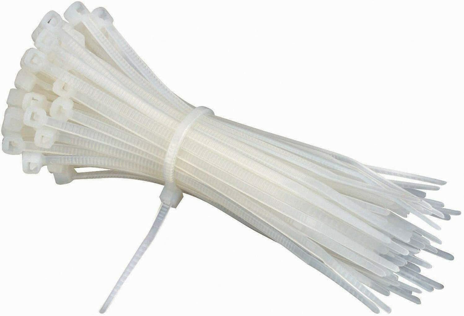 (1000) Clear 6″ Inch Nylon Cable Wire Wrap Zip Ties 18 LBS UV Resistant – USA