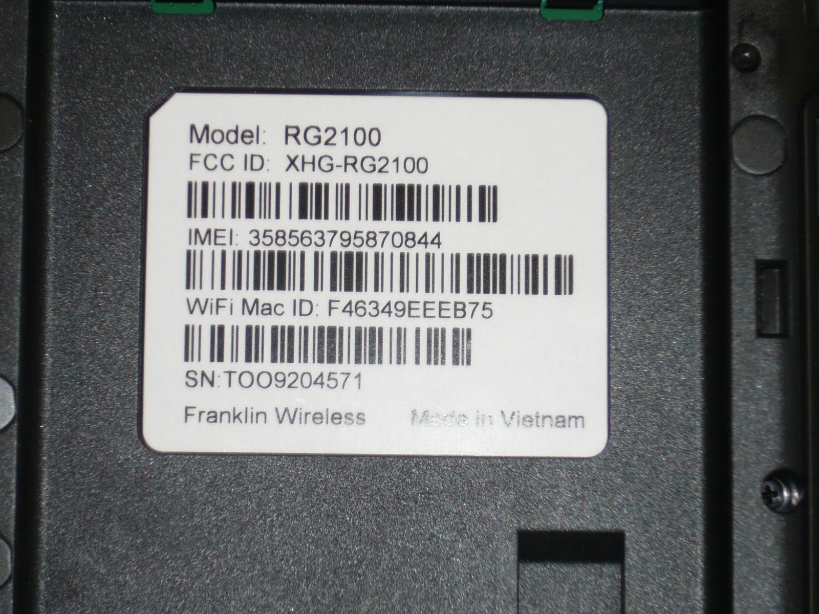 Franklin JEXtream RG2100 T-Mobile 5G Wi-Fi 6 Mobile Hotspot Router USED A+ grade