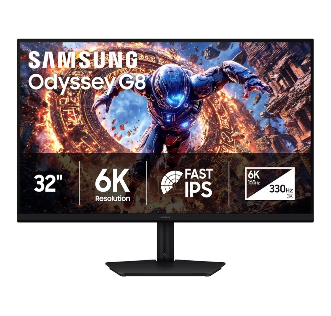 Samsung Odyssey G8 G80HS 32′ 6K Monitor LS32HG802ESXZA 2026 Model – Open box