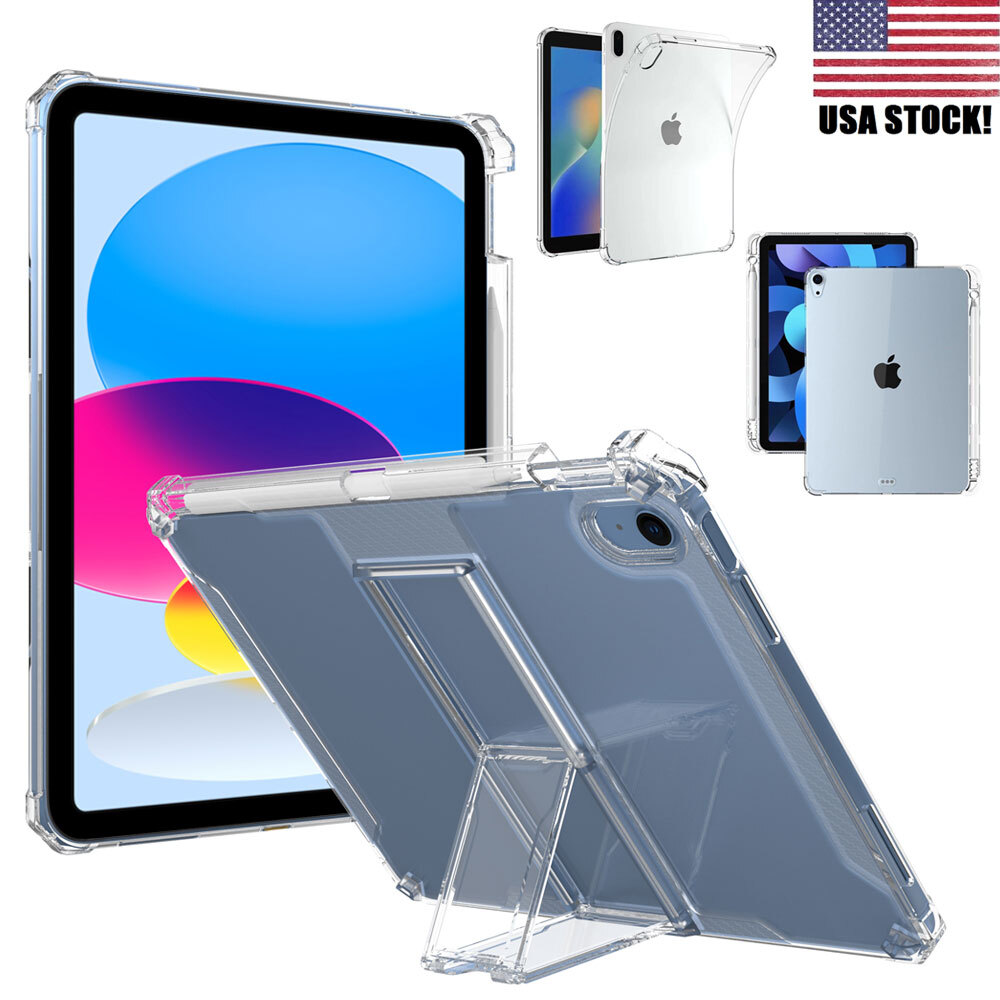 Clear Case for iPad 10th Gen 10.9″2022 Pro 12.9″ Slim Transparent Back Cover