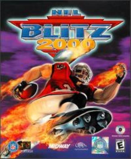 NFL Blitz 2000 PC CD Midway football arcade tackle players sports team play game