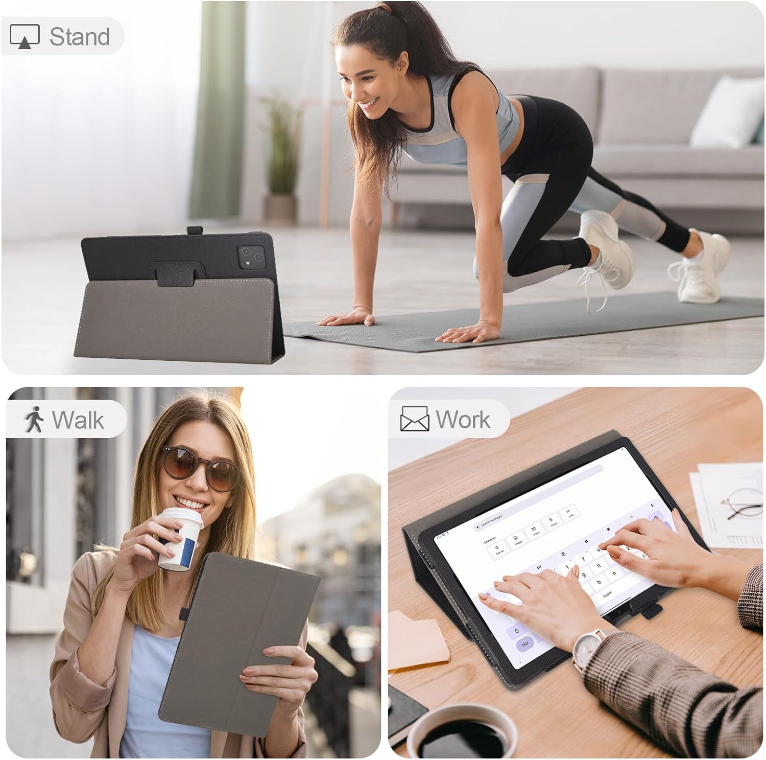 Smart Case for TECLAST P40S Android 12 Tablet 2023 Magnetic Slim Cover + Stylus