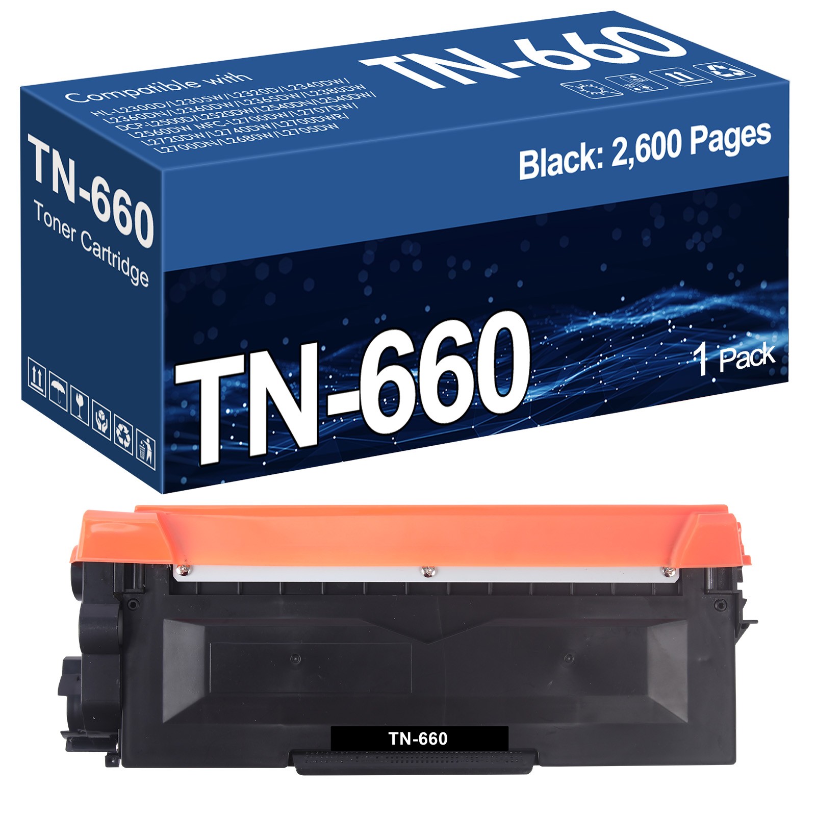 DR630 Drum TN660 Toner Cartridge Compatible With Brother MFC-L2700DW HL-L2360DW