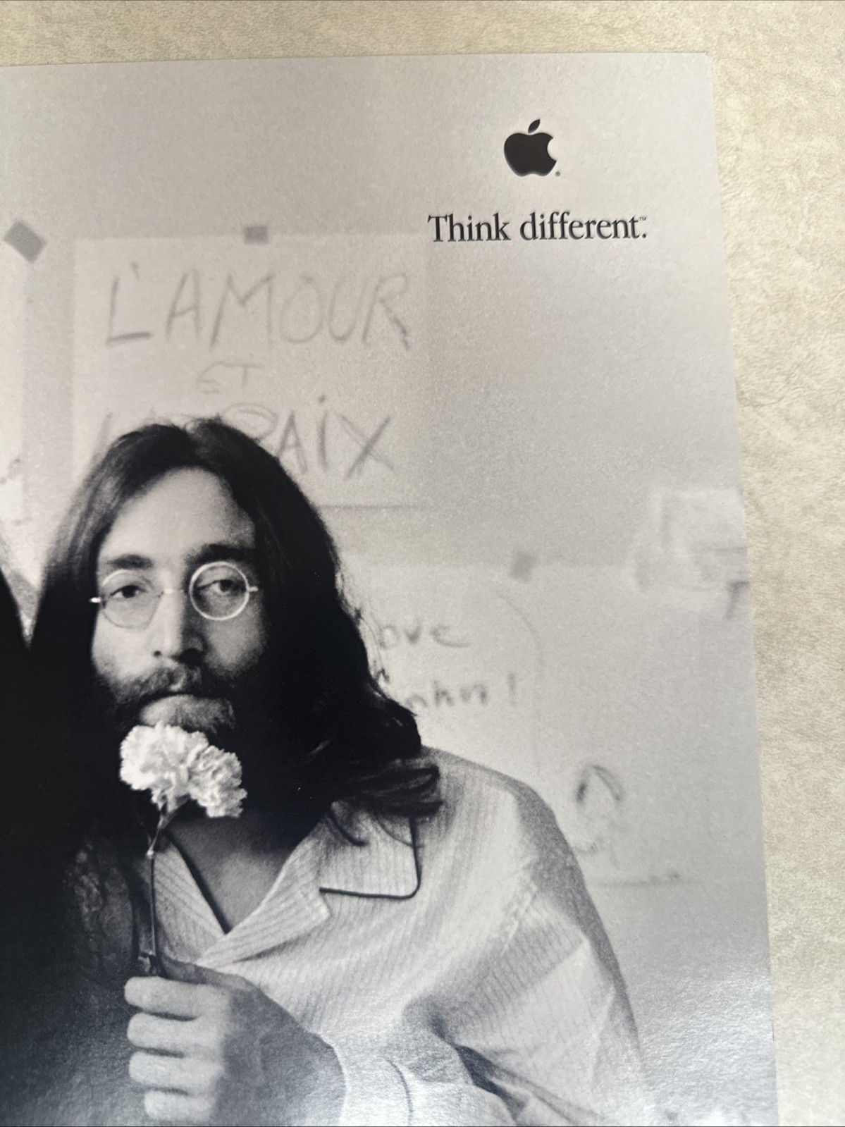 Apple Think Different Ad Campaign Poster John Lennon & Yoko Ono Dreamers 11”x17”